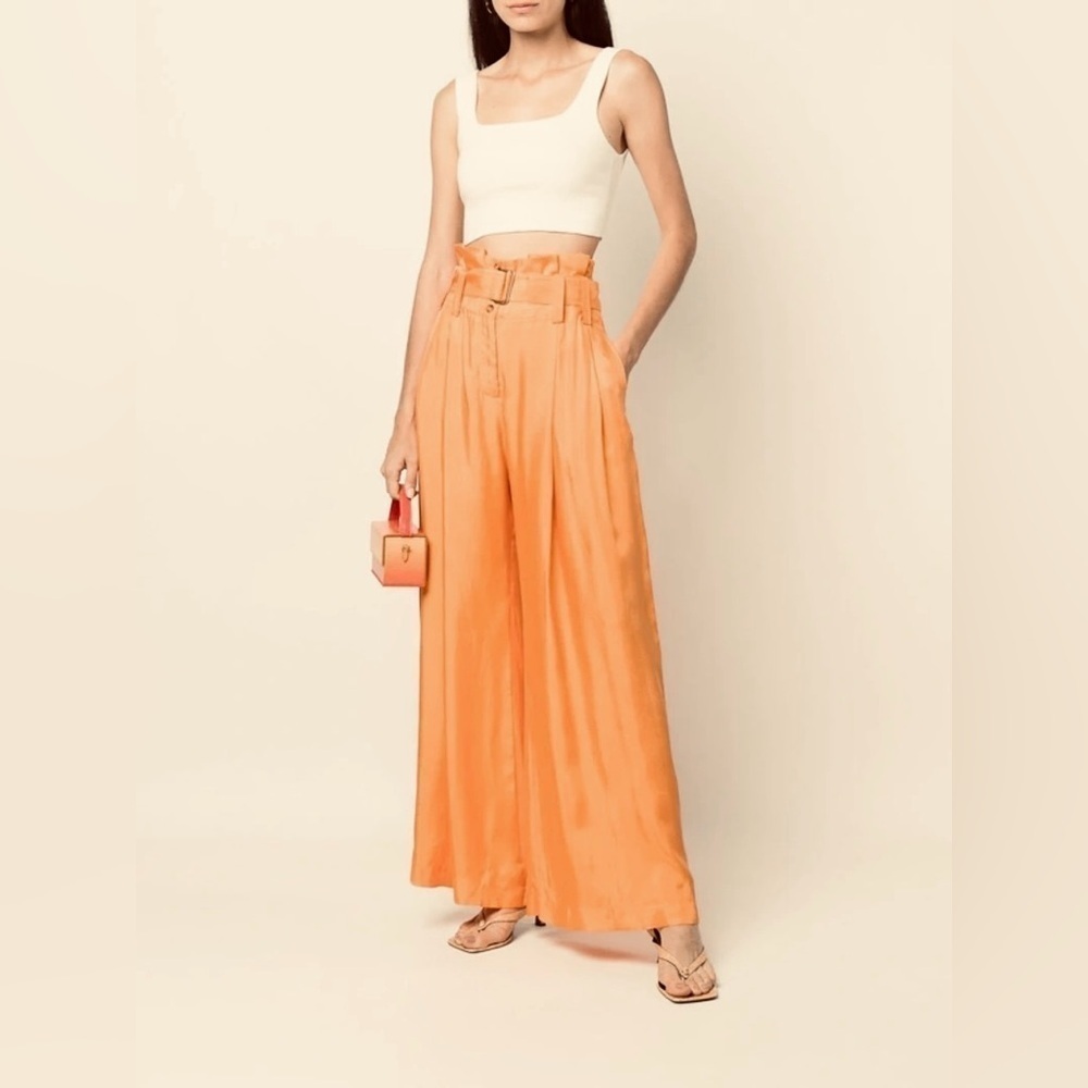 Eudon Choi Wide Leg High Waisted Trousers Size 2